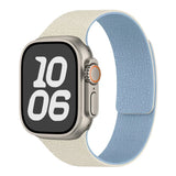 Rugged Textured Silicone Magnetic Apple Watch Strap-Exoticase-Antique White Blue-38mm 40mm 41mm 42mm-Exoticase