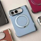 Plated Leather iPhone Duo Case with Ring