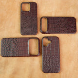 Two-tone Genuine Leather iPhone Case