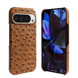 Ostrich Genuine Leather Google Pixel Case