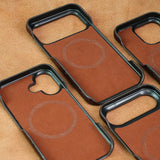 Two-tone Genuine Leather iPhone Case