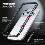 Shockproof Armor Aluminum Metal iPhone Bumper Frame