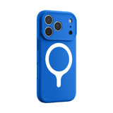 Magnetic Silicone iPhone Case with Contrast Ring