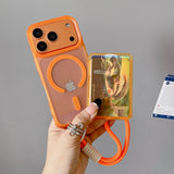 JellyFrost Clear iPhone Case with Wallet and Strap