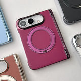 Plated Leather iPhone Duo Case with Ring