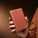 Premium Genuine Cowhide Leather Fold 8 Wallet Case
