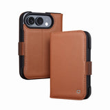 Premium Genuine Cowhide Leather iPhone Duo Wallet Case