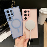 MatteSilicone MagSafe Samsung Case with Strap