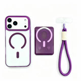 JellyFrost Clear iPhone Case with Wallet and Strap