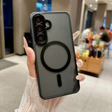 MatteSilicone MagSafe Samsung Case with Strap