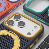 HeatSmash Contrast Grippy iPhone Case with Ring
