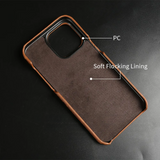 Ostrich Genuine Leather iPhone Case