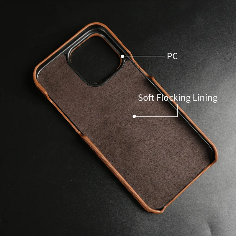 Ostrich Genuine Leather iPhone Case