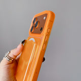 JellyFrost Clear iPhone Case with Wallet and Strap