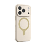 Magnetic Silicone iPhone Case with Contrast Ring