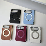 Plated Leather iPhone Duo Case with Ring