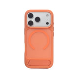 Matte Hard Silicone MagSafe iPhone Case with Stand Bracket