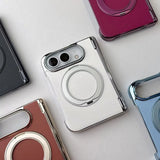 Plated Leather iPhone Duo Case with Ring