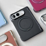 Plated Leather iPhone Duo Case with Ring