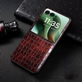 Crocodile Pattern PU Leather Motorola Razr Case