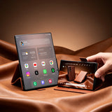 Premium Genuine Cowhide Leather Fold 8 Wallet Case