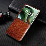 Crocodile Pattern PU Leather Motorola Razr Case