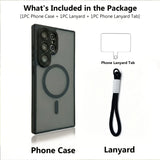MatteSilicone MagSafe Samsung Case with Strap