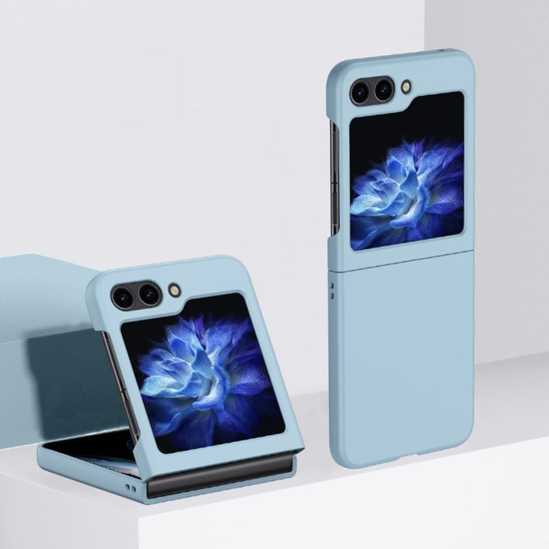 Samsung Galaxy Z Flip 5 Shockproof Silicone Case-Exoticase-Sky Blue-