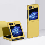 Samsung Galaxy Z Flip 5 Shockproof Silicone Case-Exoticase-Yellow-