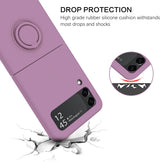 Samsung Galaxy Z Flip 5 Shockproof Silicone Case With Ring-Exoticase-