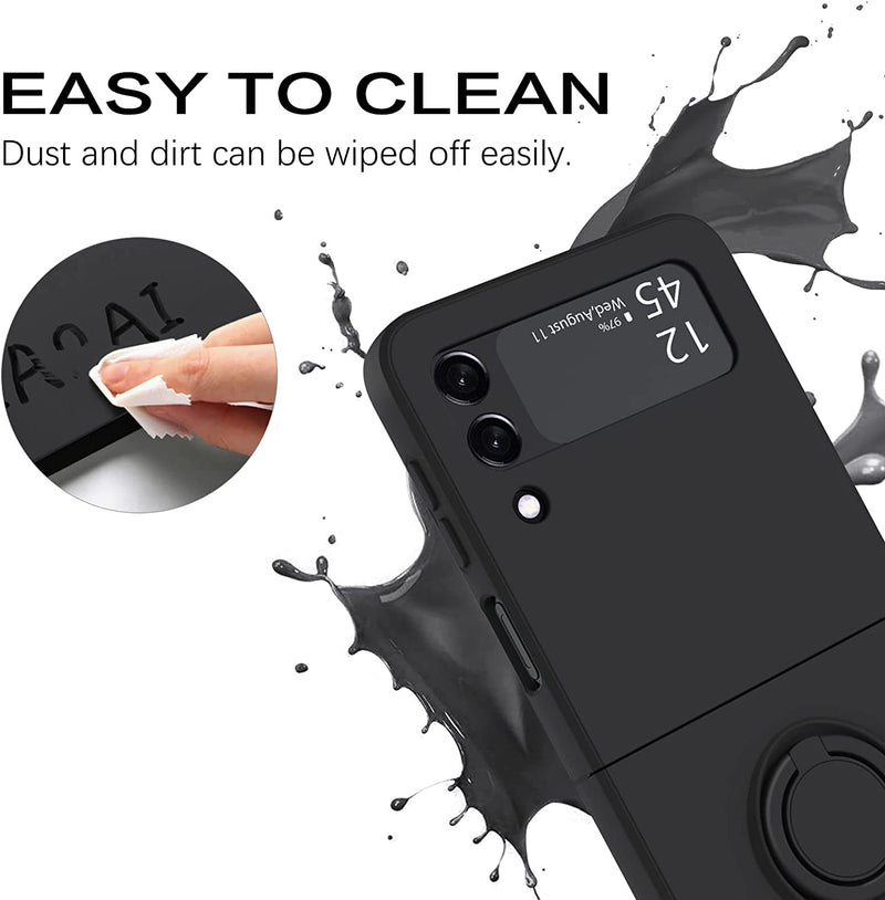 Samsung Galaxy Z Flip 5 Shockproof Silicone Case With Ring-Exoticase-