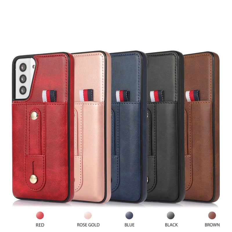 Samsung Push Wallet Case with Finger Strap-Exoticase-
