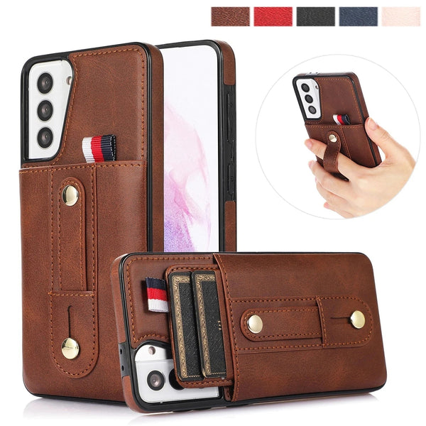 Samsung Push Wallet Case with Finger Strap-Exoticase-