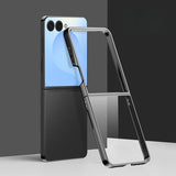 Samsung Z Flip Plated Sides Transparent Back Case-Exoticase-Black-for Z Flip 8-Exoticase