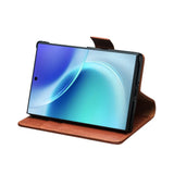 Premium Genuine Cowhide Leather Fold 8 Wallet Case