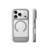 Matte Hard Silicone MagSafe iPhone Case with Stand Bracket