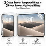 Inside AND Outside Screen Protectors for iPhone Duo