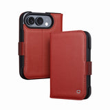 Premium Genuine Cowhide Leather iPhone Duo Wallet Case