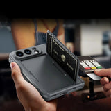 HardMatte Hinge Cover Card Holder iPhone Duo Case