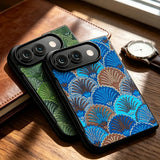 Scallop Shell Pattern iPhone Duo Case-Exoticase-Exoticase