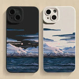 Scenic Sunset Liquid Silicone iPhone Case-Exoticase-Exoticase