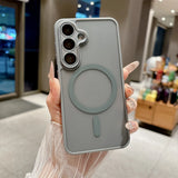 MatteSilicone MagSafe Samsung Case with Strap