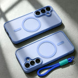 MatteSilicone MagSafe Samsung Case with Strap