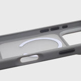 Matte Hard Silicone MagSafe iPhone Case with Stand Bracket