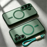 MatteSilicone MagSafe Samsung Case with Strap