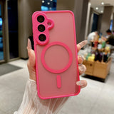 MatteSilicone MagSafe Samsung Case with Strap