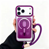 JellyFrost Clear iPhone Case with Wallet and Strap