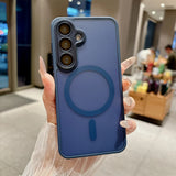 MatteSilicone MagSafe Samsung Case with Strap