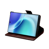 Premium Genuine Cowhide Leather Fold 8 Wallet Case
