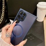 MatteSilicone MagSafe Samsung Case with Strap